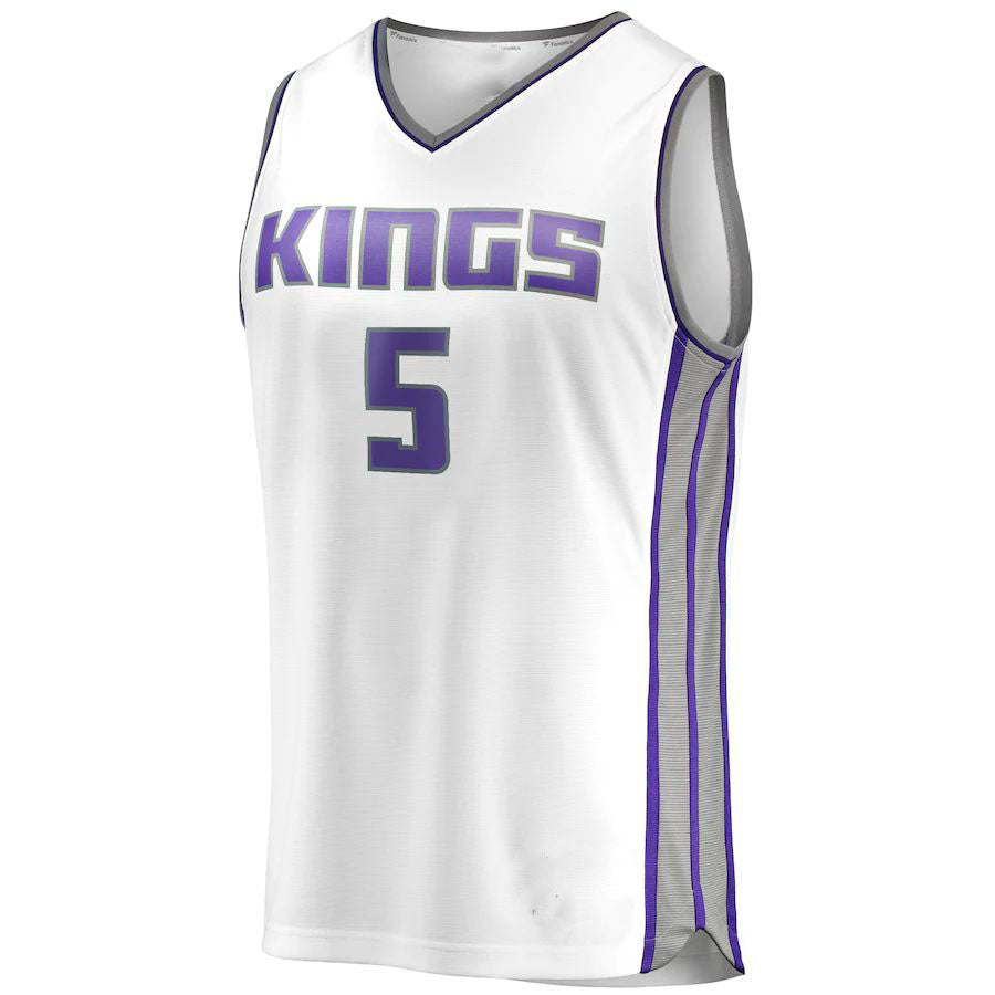 Custom #5 White Basketball Shirt Top
