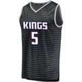 Custom #5 Black Basketball Shirt Top