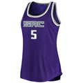 Custom #5 Purple Basketball Shirt Top