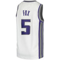 Custom #5 White Basketball Shirt Top