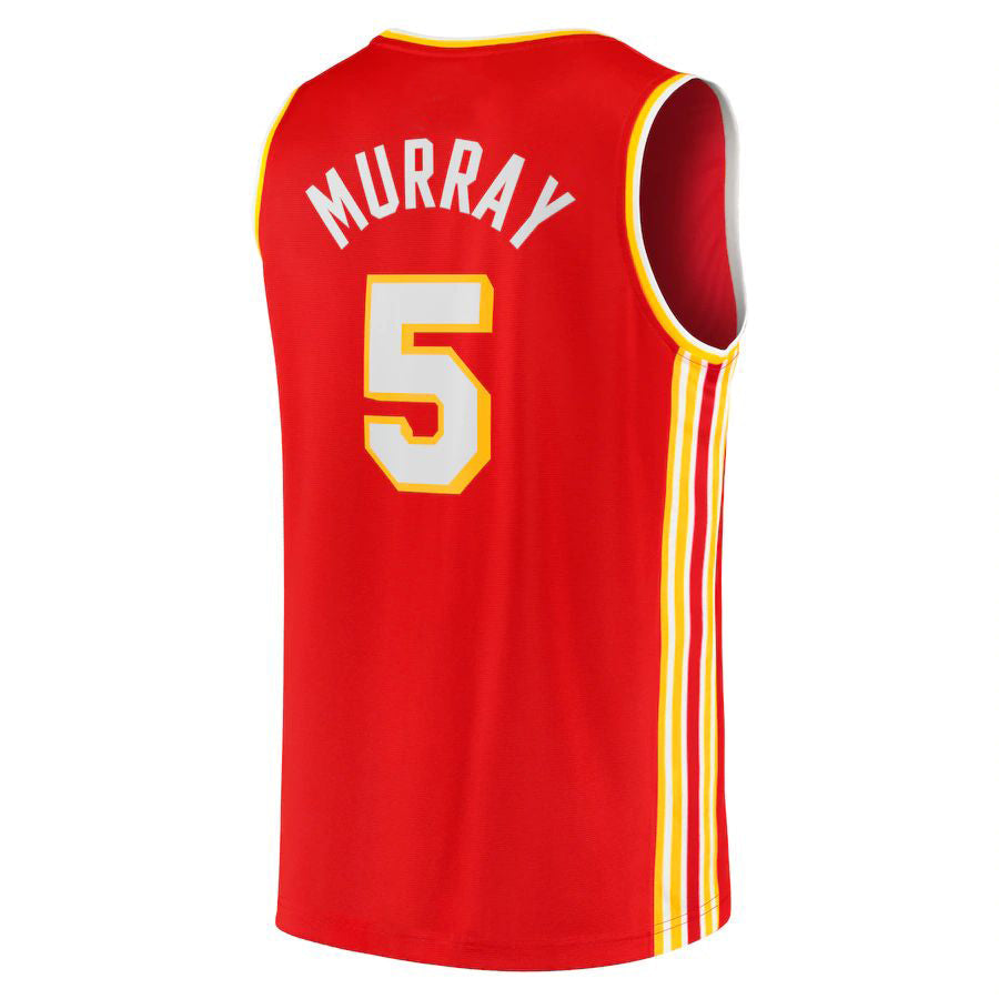 Custom #5 Red Basketball Shirt Top