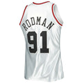 Custom #91 Platinum 1997 CHI Basketball Shirt Top