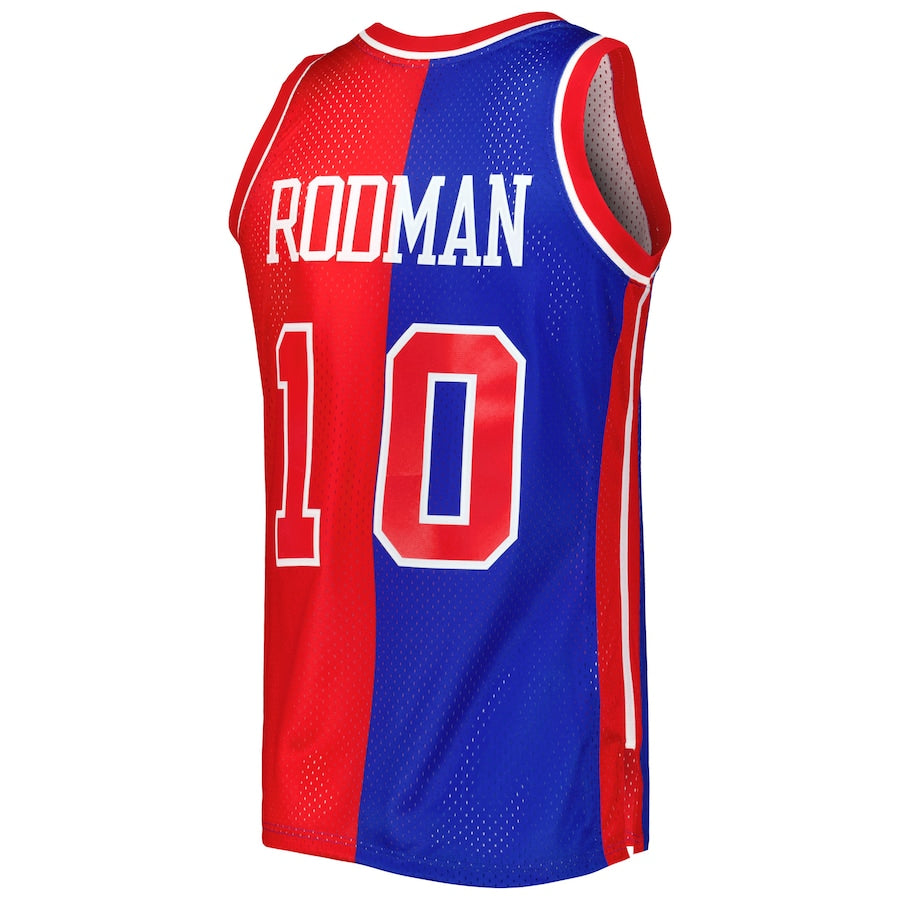 Custom #10 Red 1988 DET Basketball Shirt Top