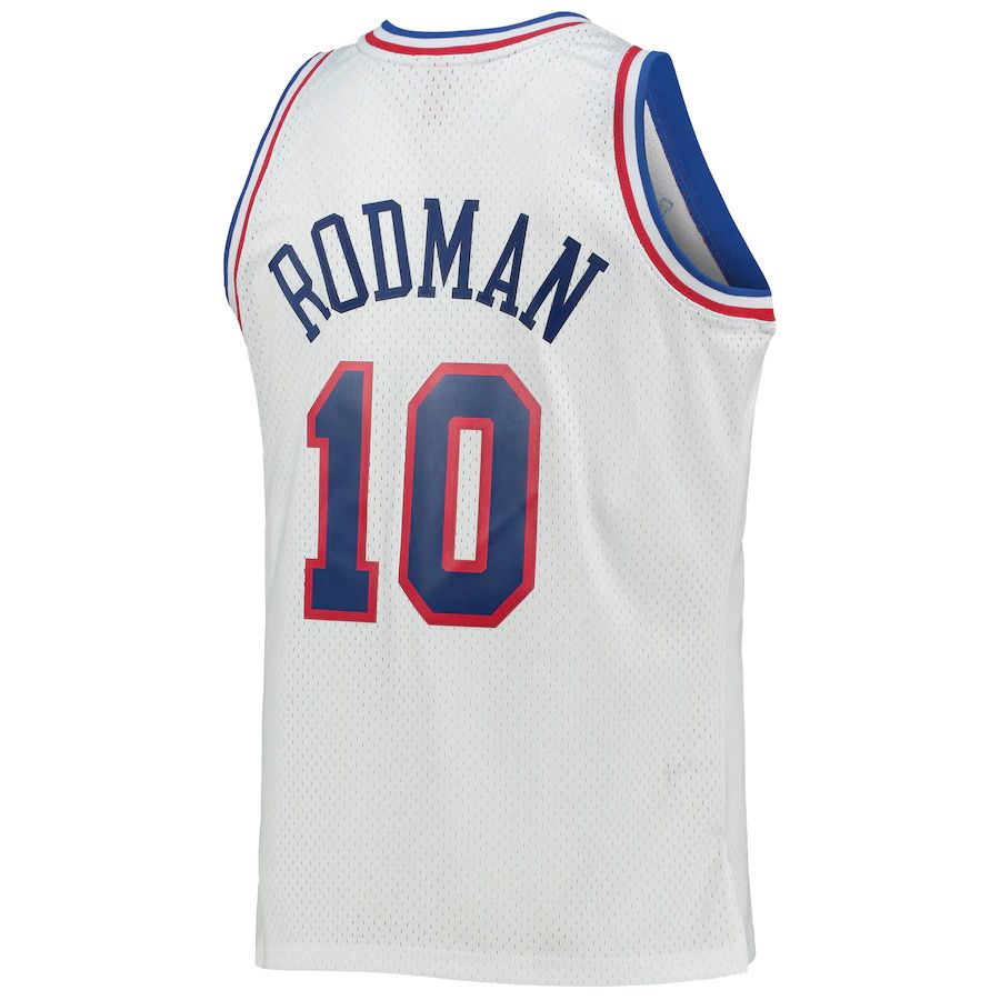 Custom #10 White 1992 Basketball Shirt Top