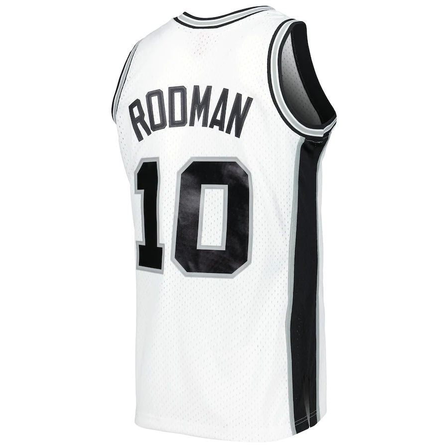 Custom #10 White 1993 SAS Basketball Shirt Top