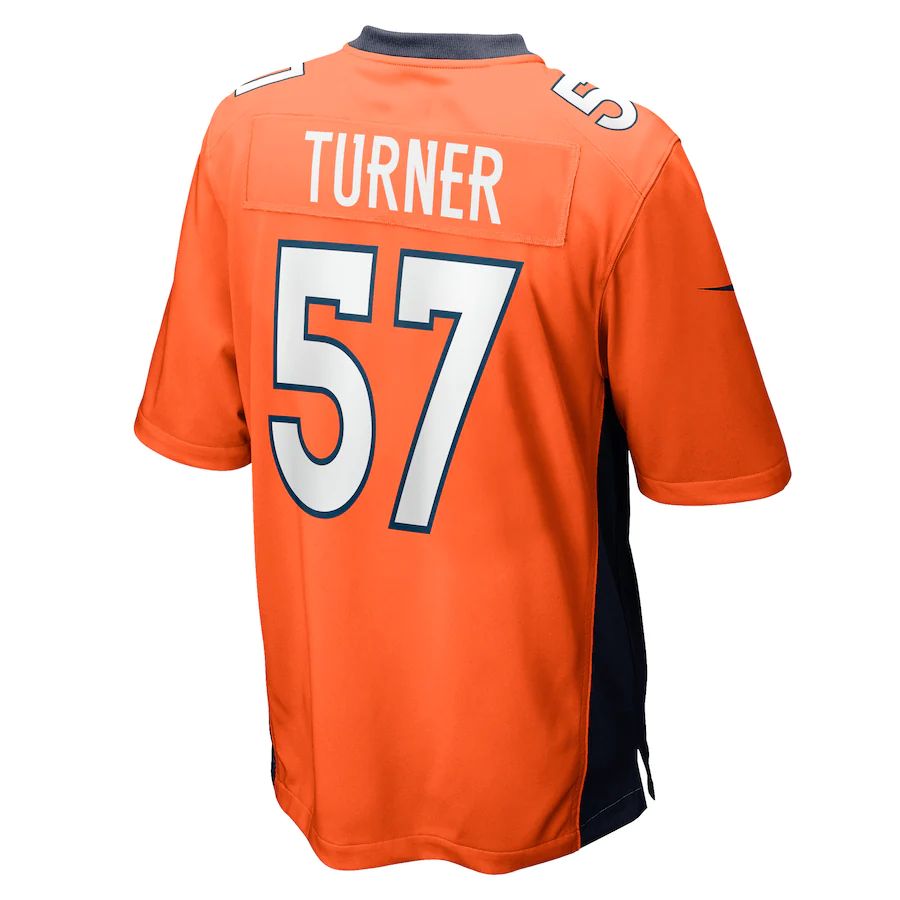 Custom #57 Orange DEN Football Shirt Top