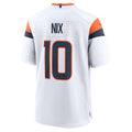 Custom #10 White 2024 DEN Football Shirt Top