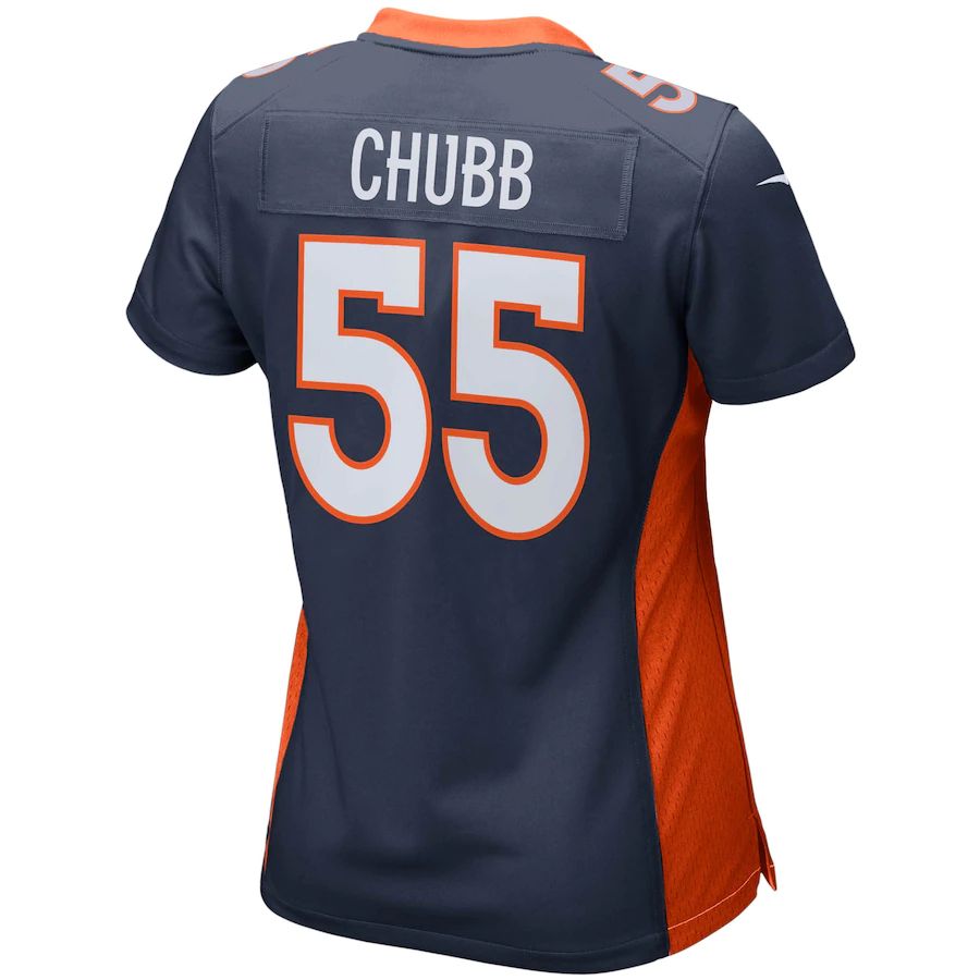 Custom #55 Navy DEN Football Shirt Top