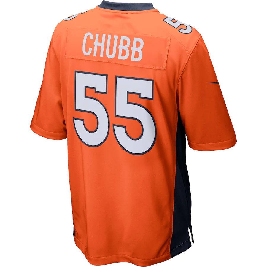 Custom #55 Orange DEN Football Shirt Top