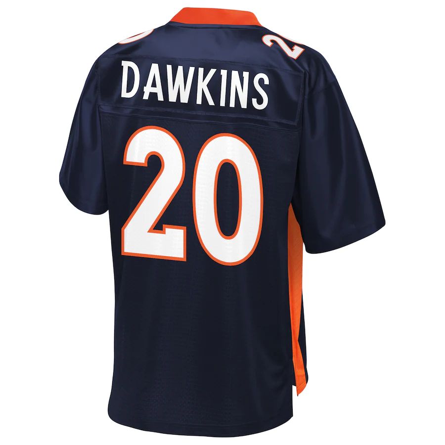 Custom #20 Navy DEN Football Shirt Top