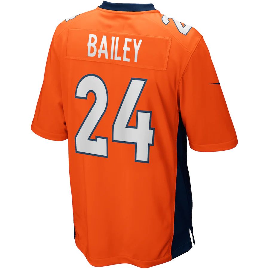 Custom #24 Orange DEN Football Shirt Top