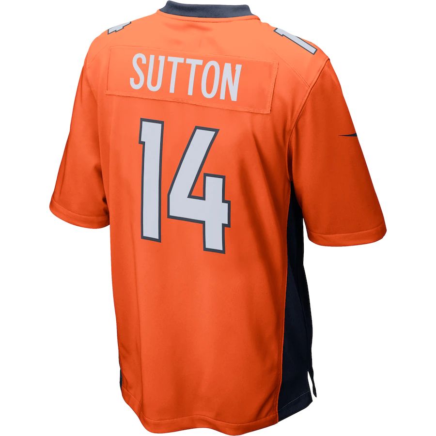 Custom #14 Orange DEN Football Shirt Top