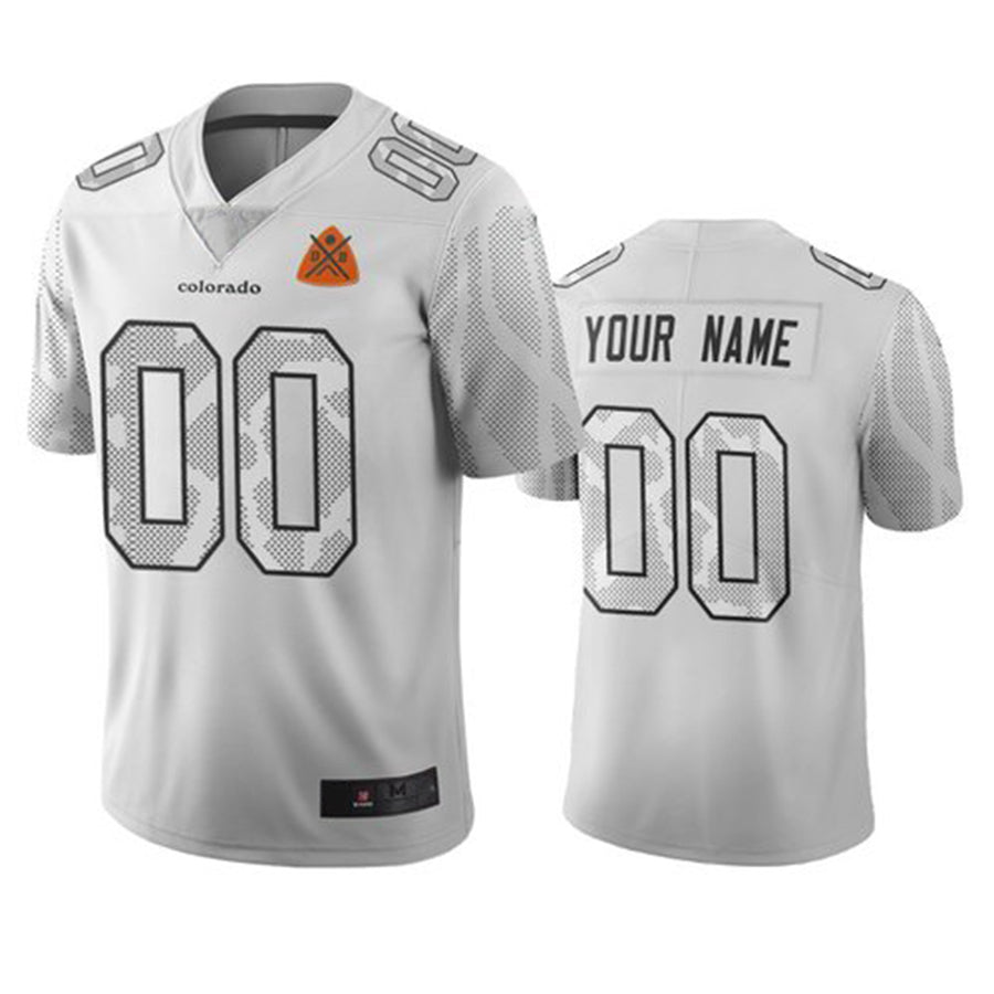 Custom White DEN Football Shirt Top