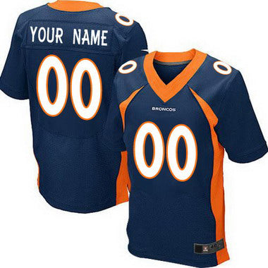 Custom Blue 2013 DEN Football Shirt Top