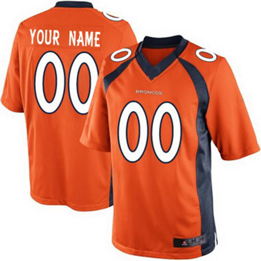 Custom Orange 2013 DEN Football Shirt Top