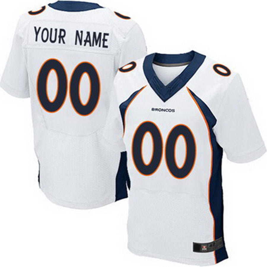 Custom White 2013 DEN Football Shirt Top