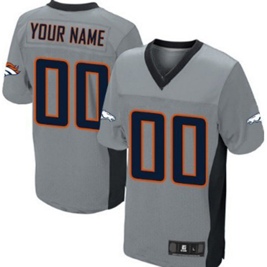 Custom Gray DEN Football Shirt Top