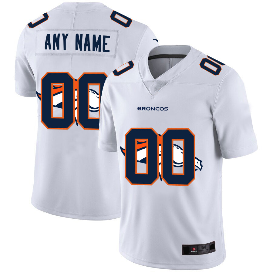 Custom White DEN Football Shirt Top