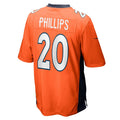 Custom #20 Orange DEN Football Shirt Top