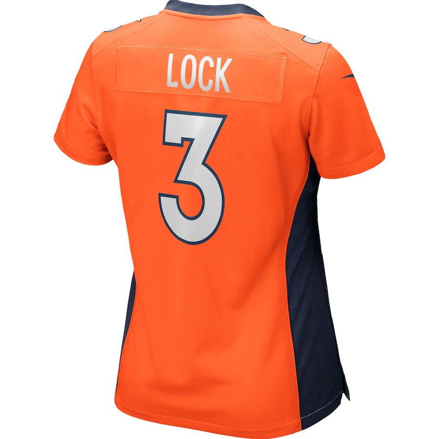 Custom #3 Orange DEN Football Shirt Top