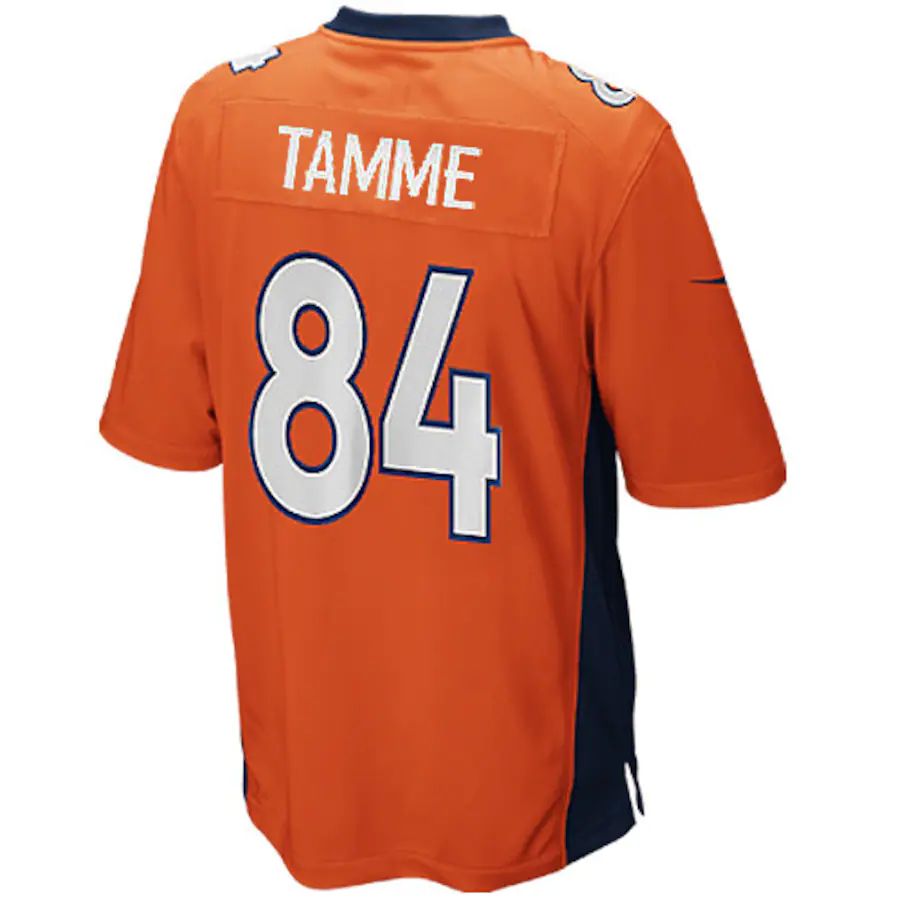 Custom #84 Orange DEN Football Shirt Top