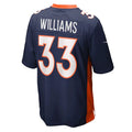Custom #33 Navy DEN Football Shirt Top