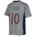 Custom #10 Gray DEN Football Shirt Top