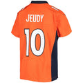 Custom #10 Orange DEN Football Shirt Top