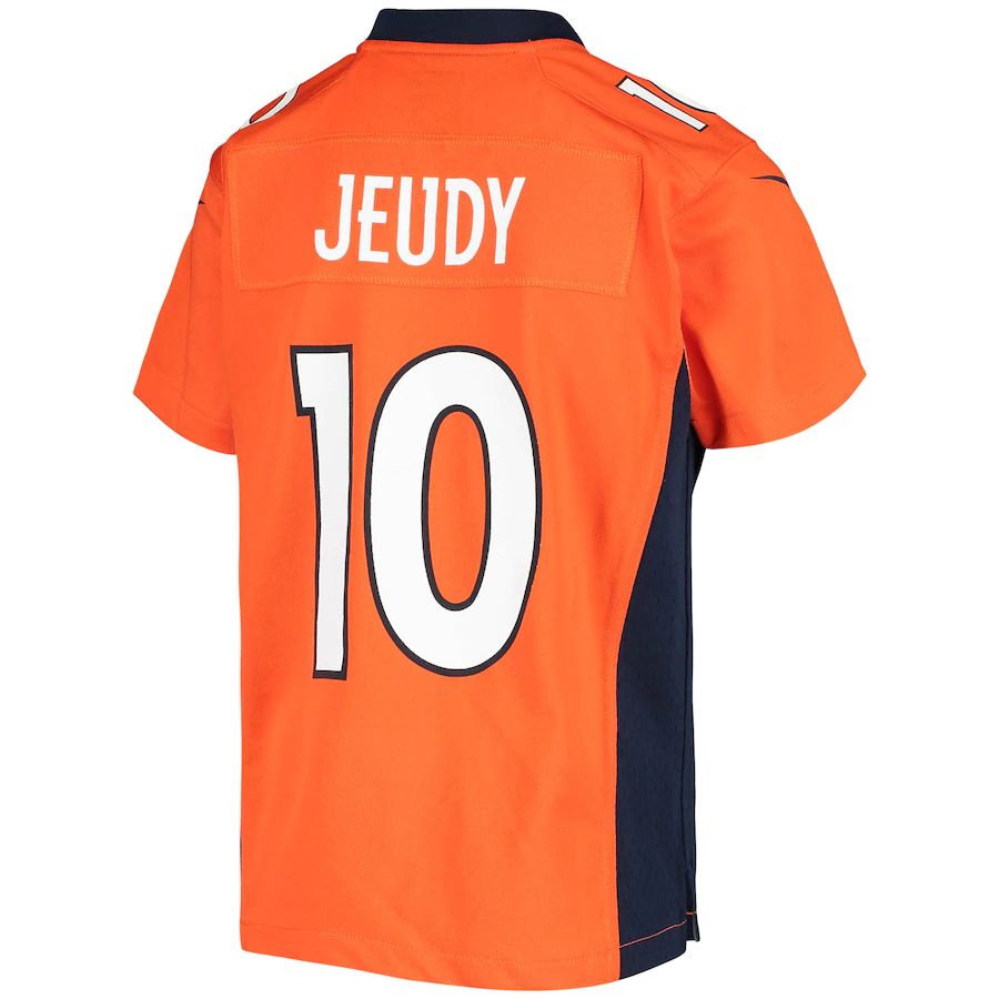 Custom #10 Orange DEN Football Shirt Top