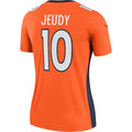 Custom #10 Orange DEN Football Shirt Top