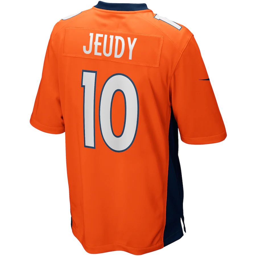 Custom #10 Orange DEN Football Shirt Top