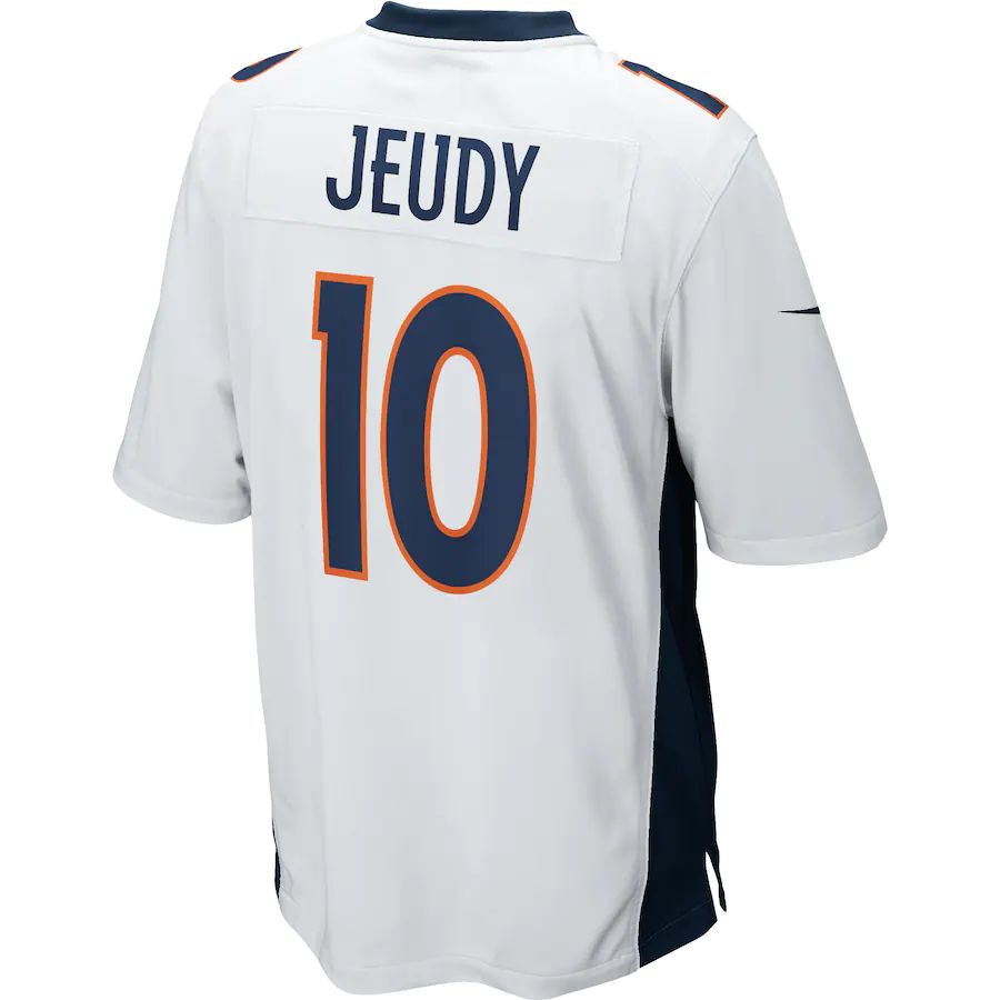 Custom #10 White DEN Football Shirt Top