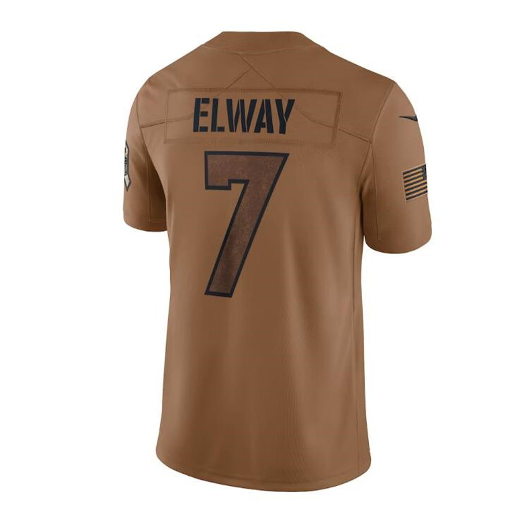Custom #7 Brown 2023 DEN Football Shirt Top