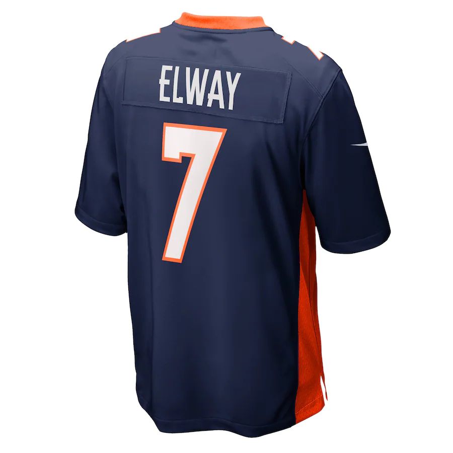 Custom #7 Navy DEN Football Shirt Top
