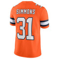 Custom #31 Orange DEN Football Shirt Top