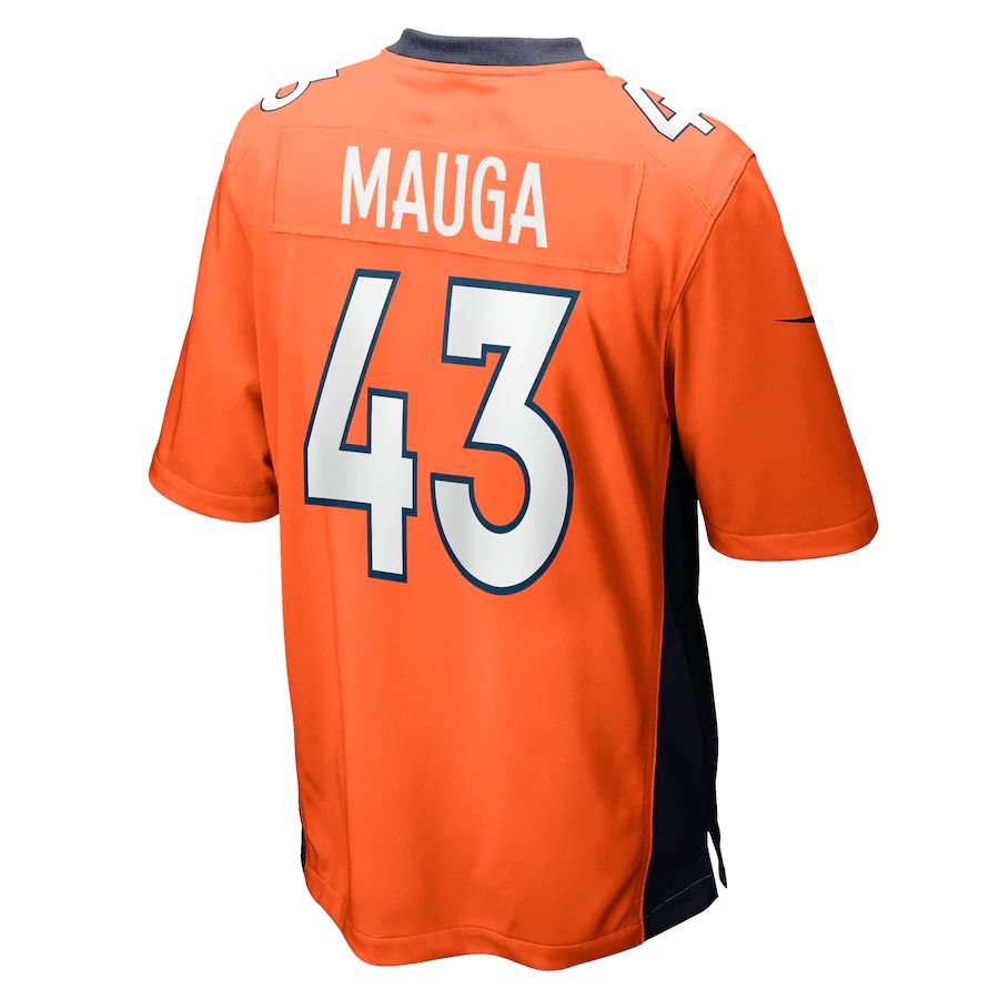 Custom #43 Orange DEN Football Shirt Top