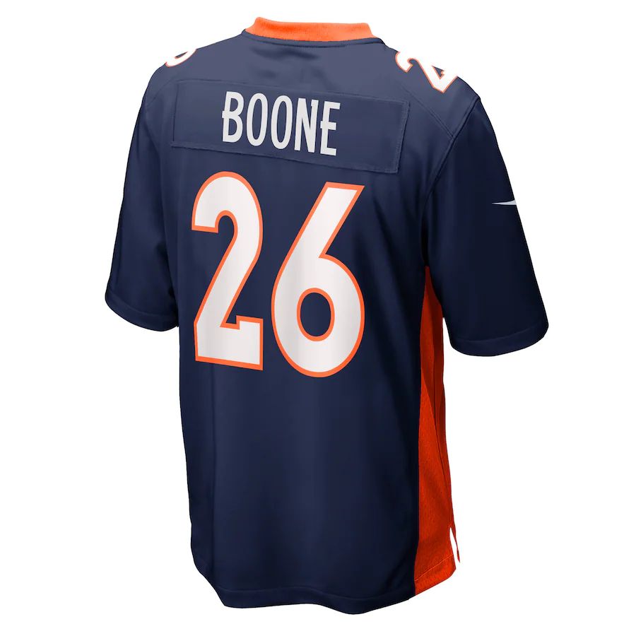 Custom #26 Navy DEN Football Shirt Top
