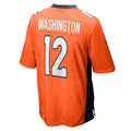 Custom #12 Orange DEN Football Shirt Top