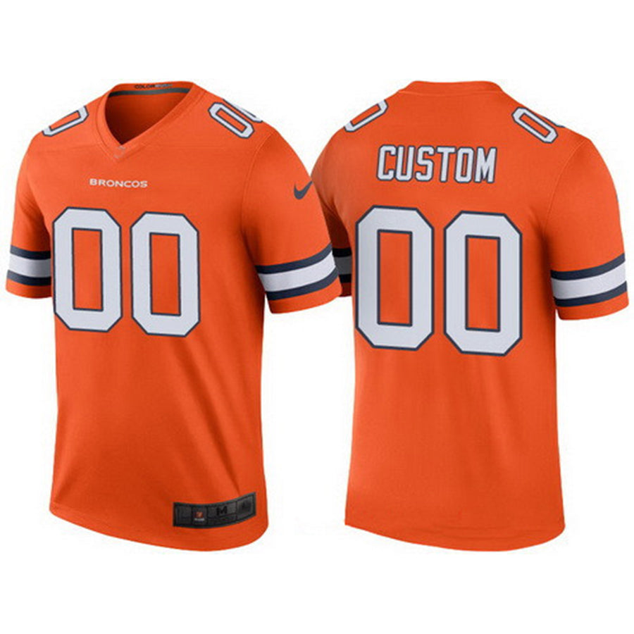 Custom Orange DEN Football Shirt Top