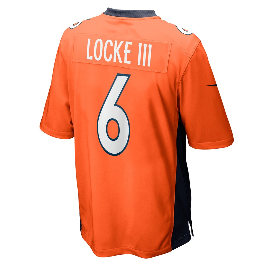 Custom #6 Orange DEN Football Shirt Top