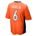 Custom #6 Orange DEN Football Shirt Top