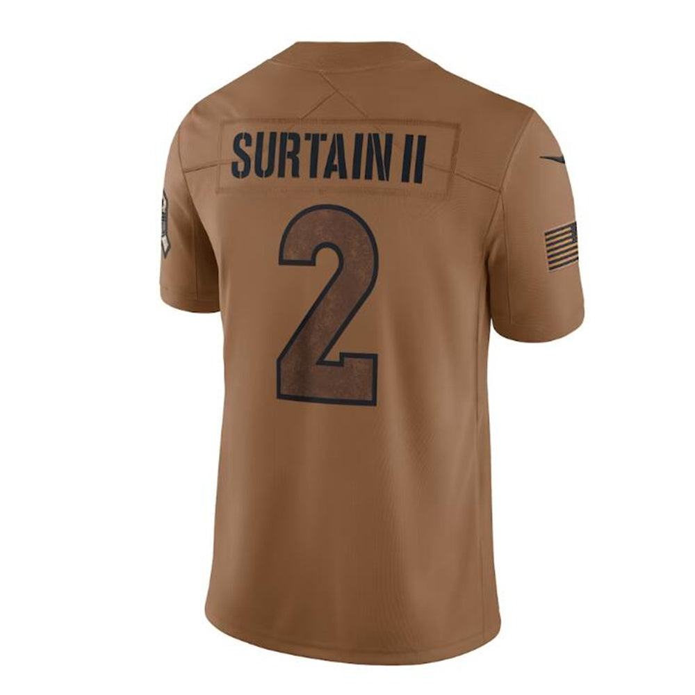 Custom #2 Brown 2023 DEN Football Shirt Top
