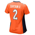 Custom #2 Orange DEN Football Shirt Top