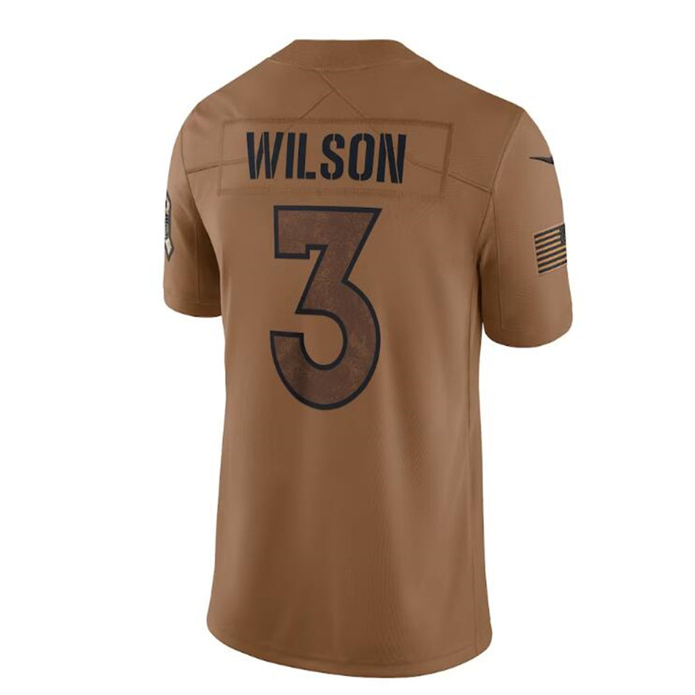 Custom #3 Brown 2023 DEN Football Shirt Top