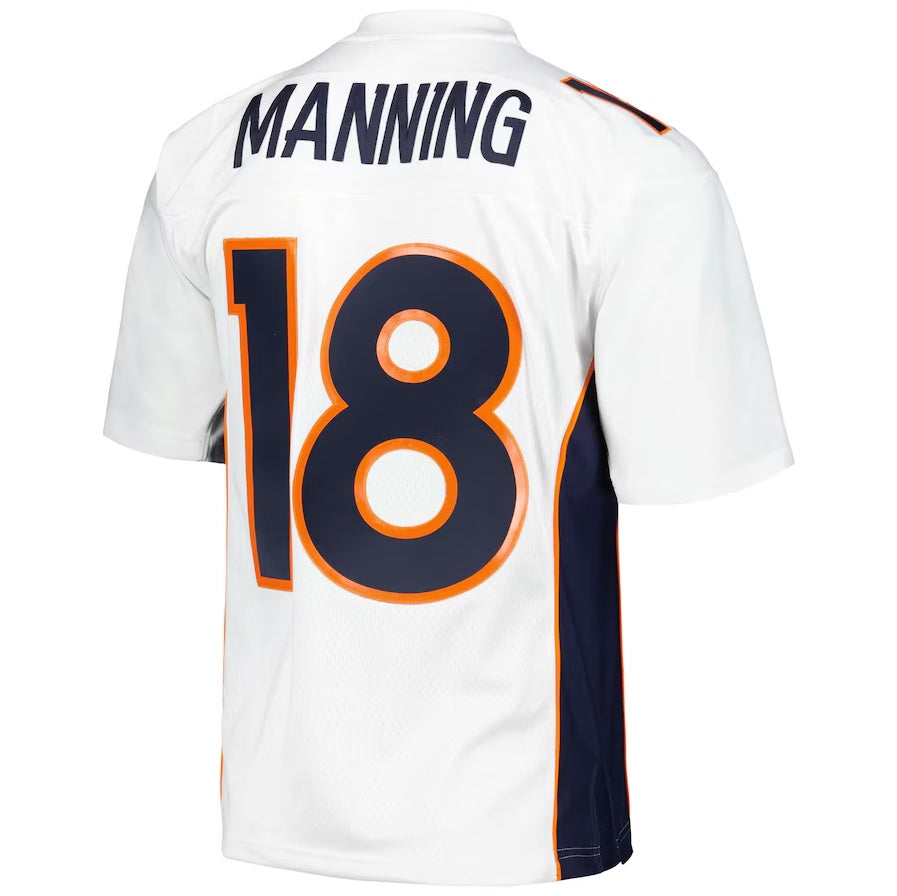 Custom #18 White DEN Football Shirt Top