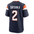 Custom #2 Navy DEN Football Shirt Top