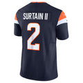 Custom #2 Navy DEN Football Shirt Top