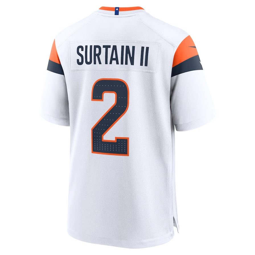 Custom #2 White DEN Football Shirt Top