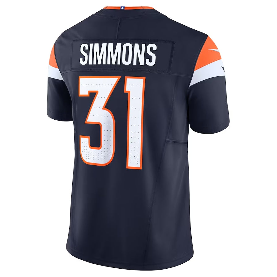 Custom #31 Navy DEN Football Shirt Top