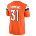Custom #31 Orange DEN Football Shirt Top